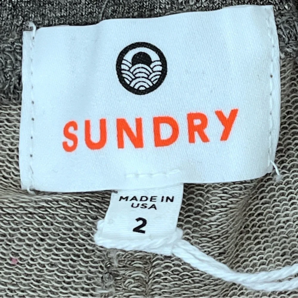 NWT Sundry Women's Striped Elastic Waist Sweat Pants Size 2; Weekend Wear